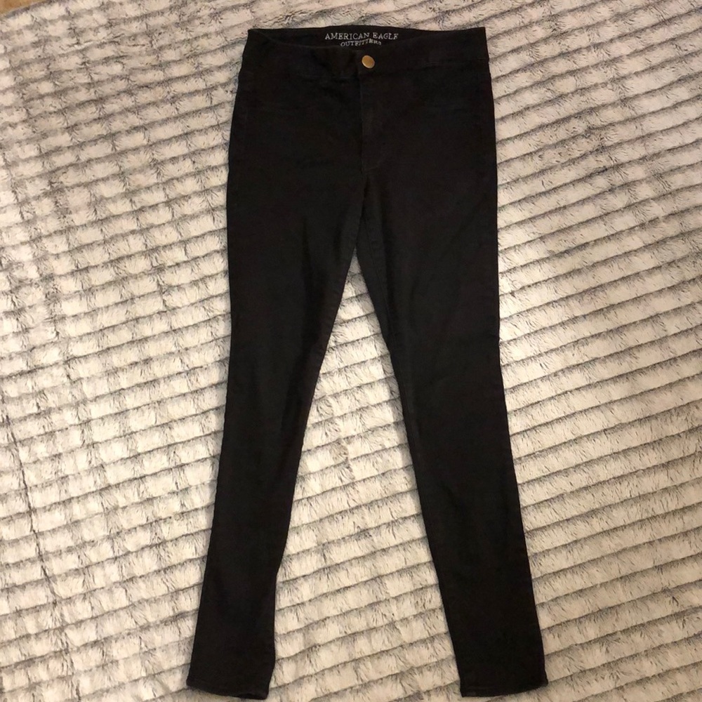 Black American Eagle Jeggings - Size 8 Regular